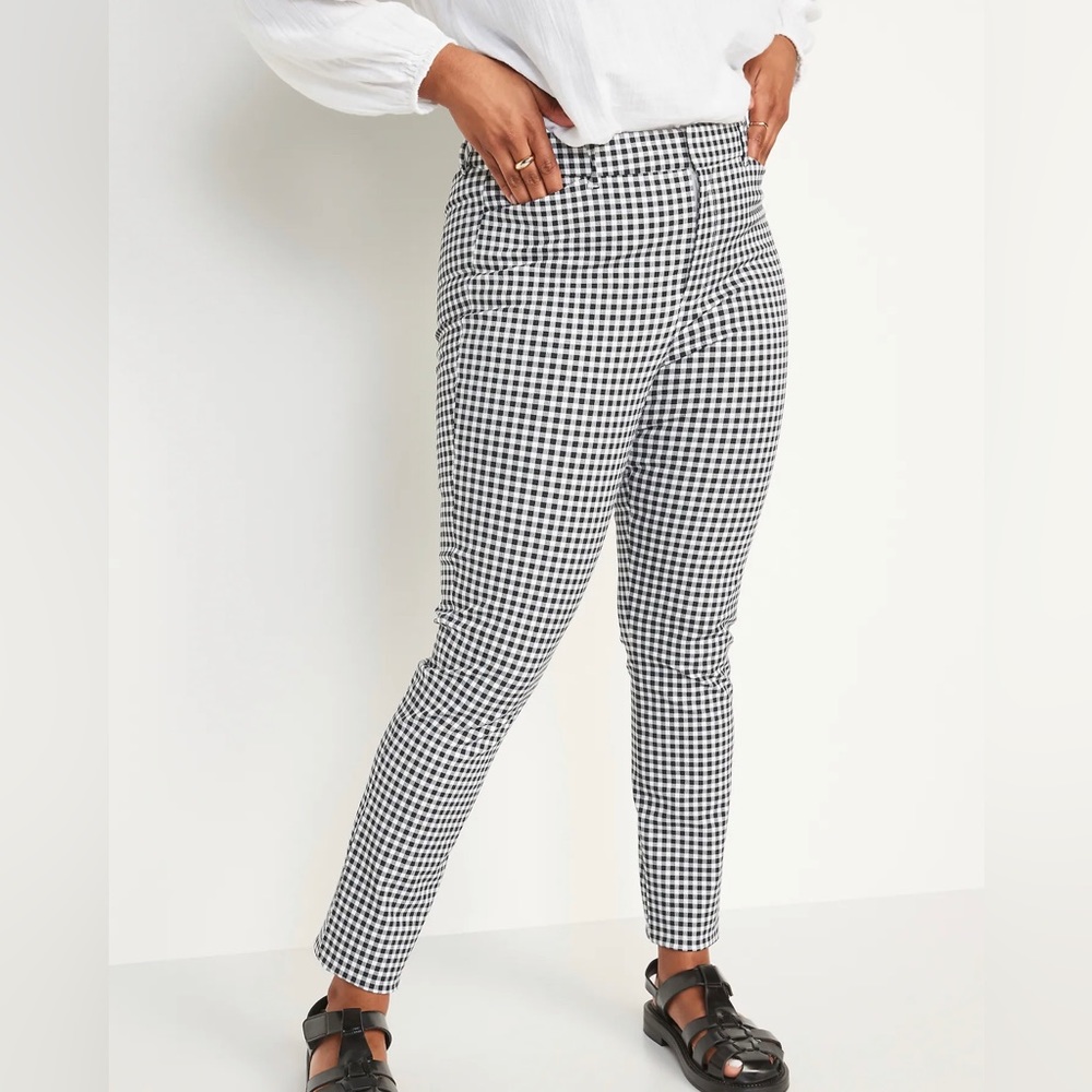 Old Navy High-Waisted Gingham Pixie Skinny Ankle Pants for Women